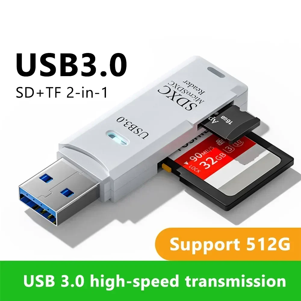 ̴ USB 3.0 ũ SD TF ī,  Ƽ ī , ÷ ޸ ī , ̺ , ϵ ũ, 2 in 1